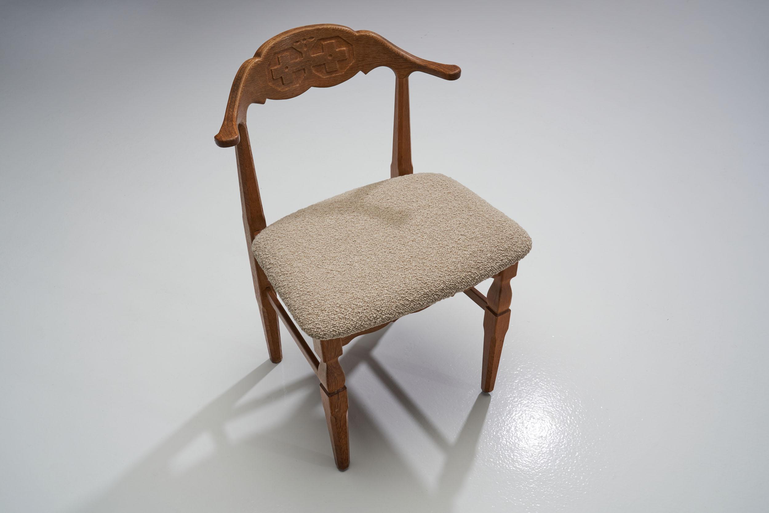 Juego de seis sillas de comedor Henning Kjærnulf para EG Kvalitetsmøbel, Dinamarca Años 60 mediados del siglo XX en venta