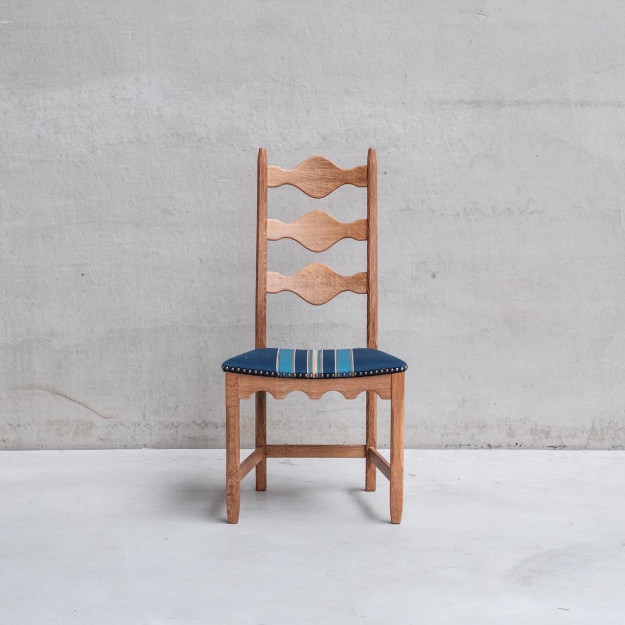 Mid-20th Century Set of Six Henning Kjaernulf Oak Mid-Century Dining Chairs (6)