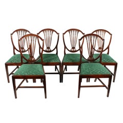 Antique Set of Six Hepplewhite Chairs