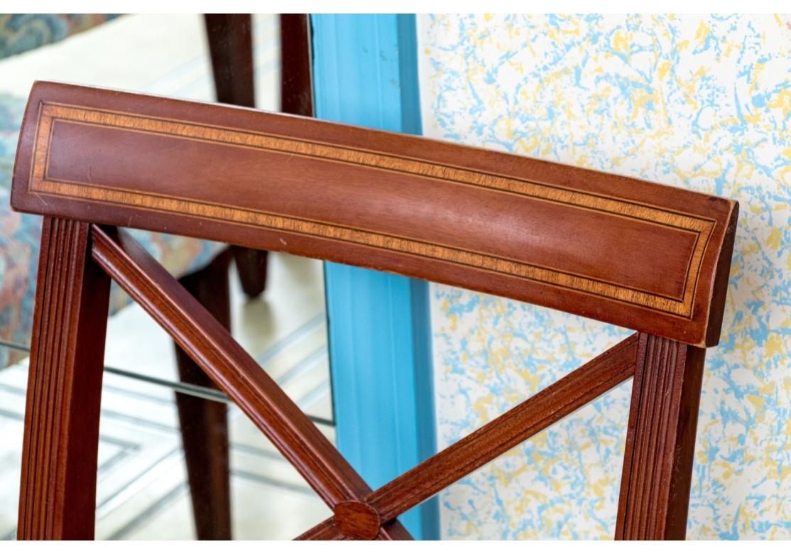 Ensemble de six chaises de salle à manger de style Hepplewhite en vente 6