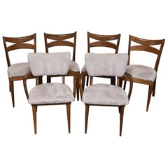 Set of Six Heywood Wakefield Bow Tie Chairs 