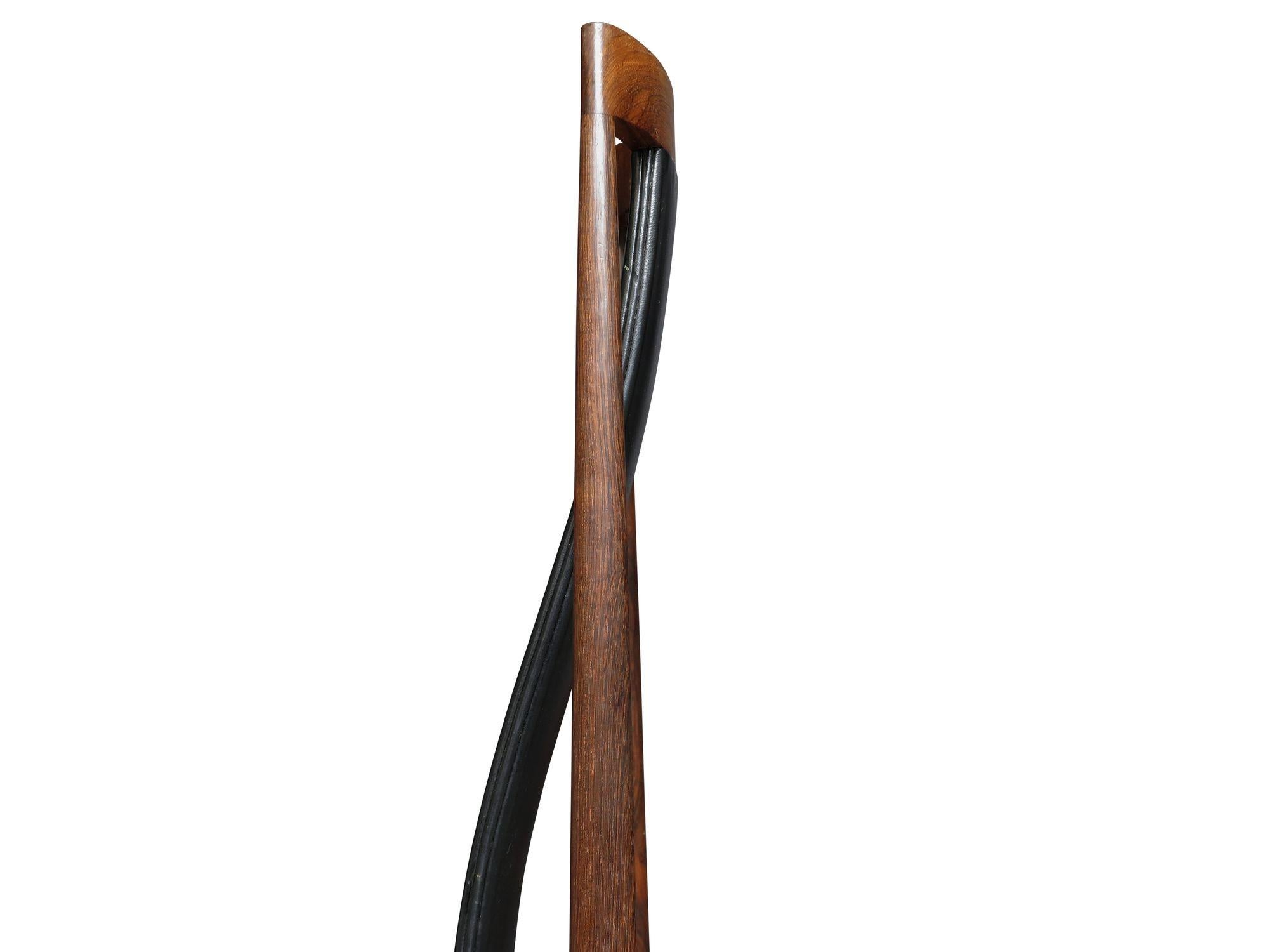 Set di sei sedie da pranzo con schienale alto in palissandro brasiliano  Scandinavo, anni '60 circa in vendita 1