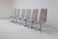 Set of Six Highback 1970s Dining Chairs by Richard Young for Merrow Associates