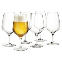 Set di sei bicchieri da birra Holmegaard “Cabernet”