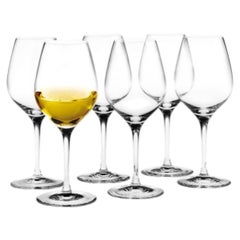 Set of Six Holmegaard 'Cabernet' Dessert Wine Glasses