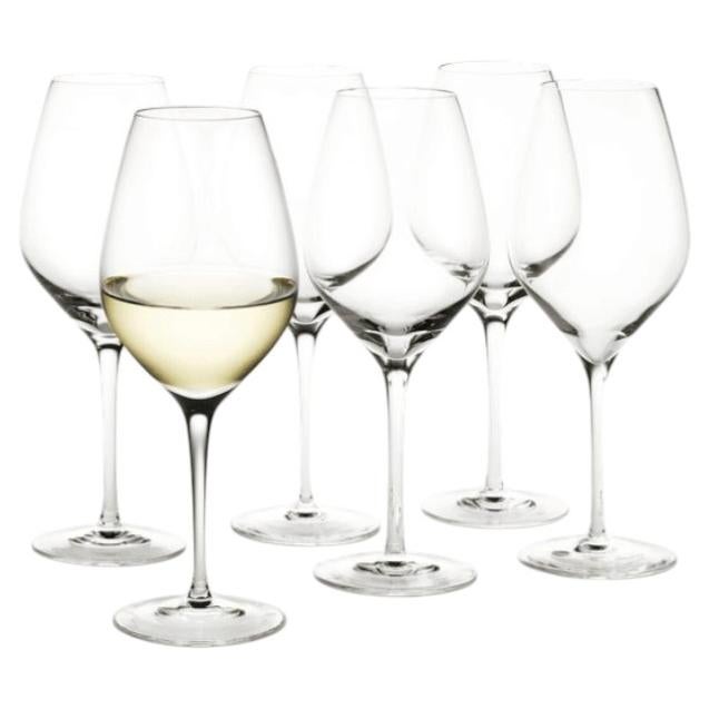 Set of Six Holmegaard 'Cabernet' White Wine Glasses