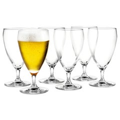 Lot de six verres à bière Holmegaard « Perfection » - Style scandinave moderne