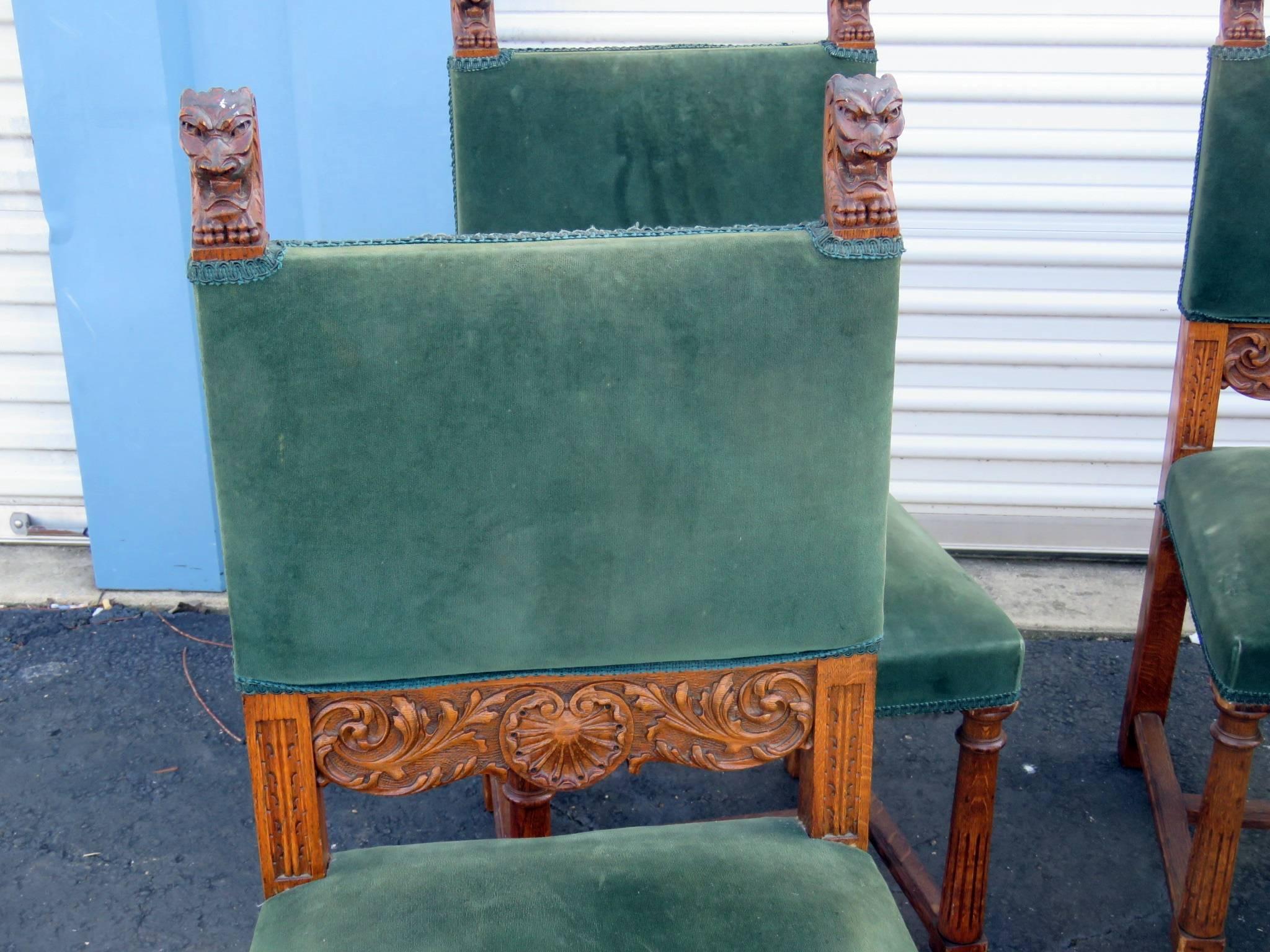 Set of Six Horner Style Chairs In Good Condition In Swedesboro, NJ
