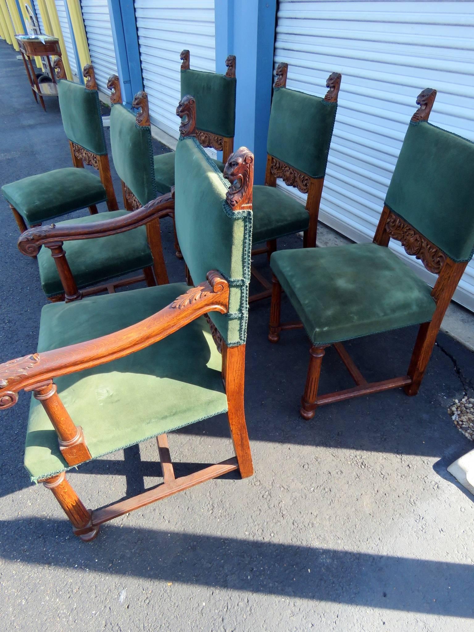 20th Century Set of Six Horner Style Chairs