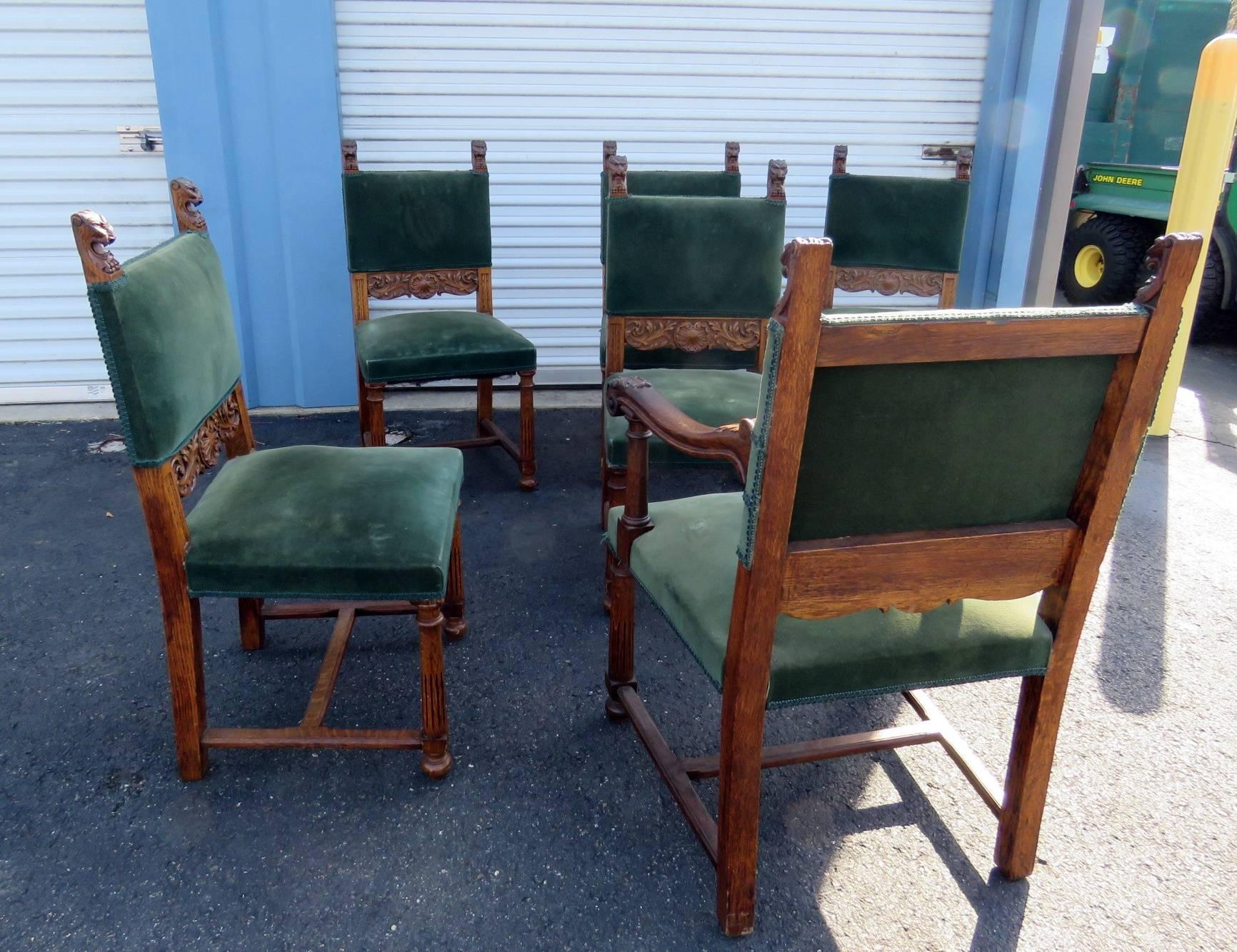 Upholstery Set of Six Horner Style Chairs