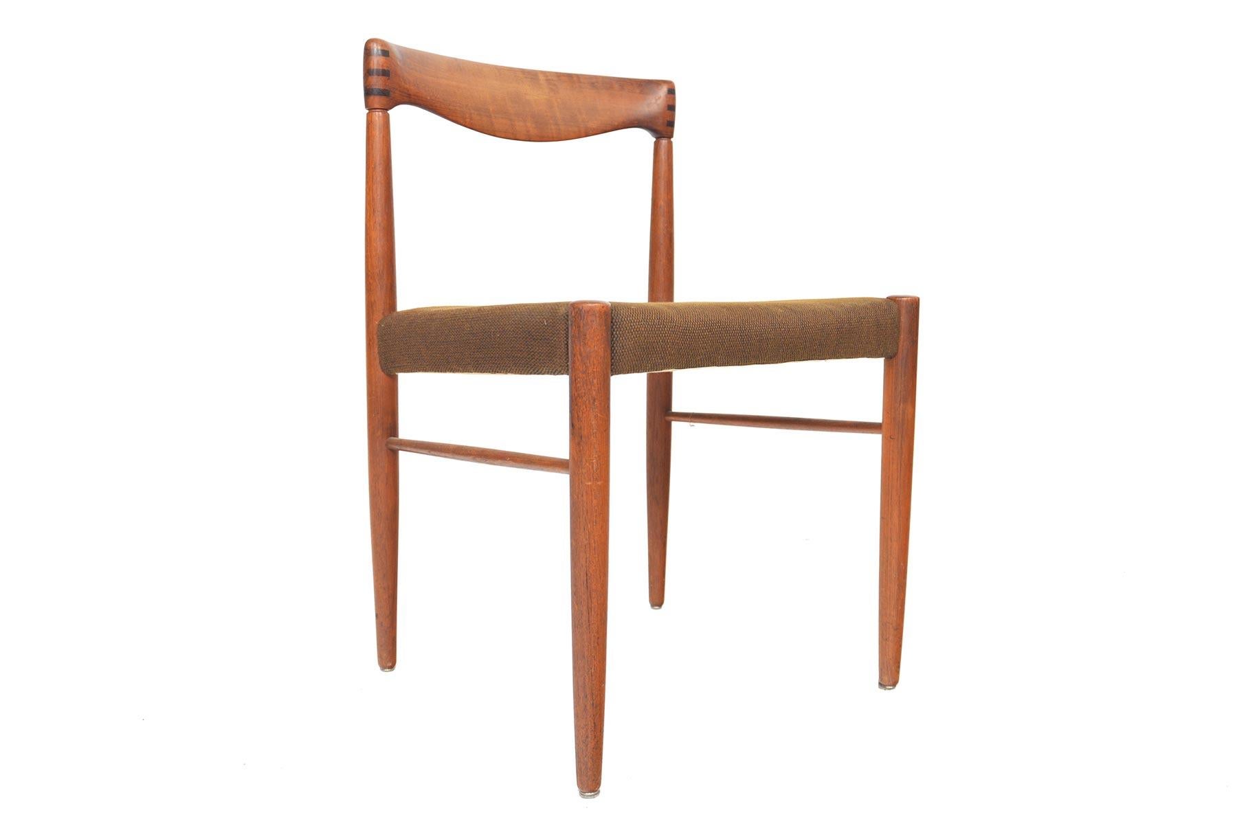 20th Century Set of Six H.W. Klein Danish Modern Teak and Rosewood Dining Chairs by Bramin