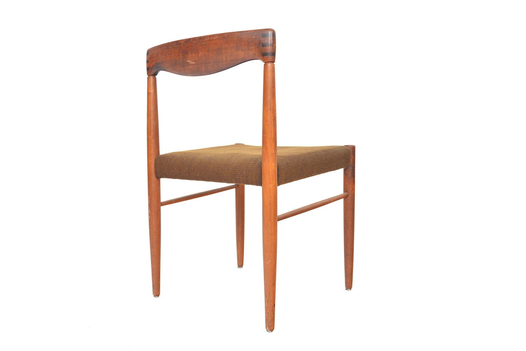 Set of Six H.W. Klein Danish Modern Teak and Rosewood Dining Chairs by Bramin 1