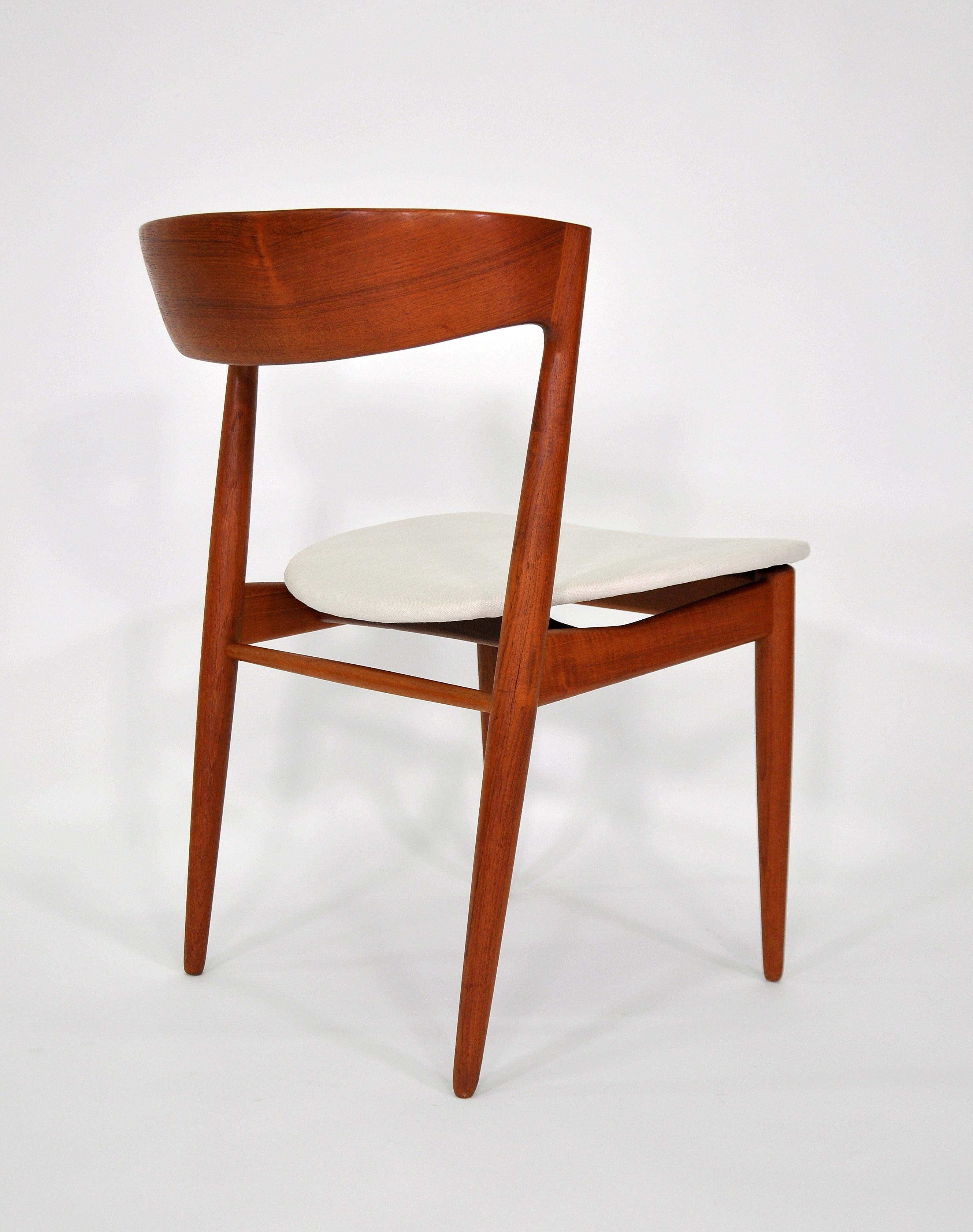 Set of Six H.W. Klein for Bramin Teak Dining Chairs, Denmark, 1960s 3