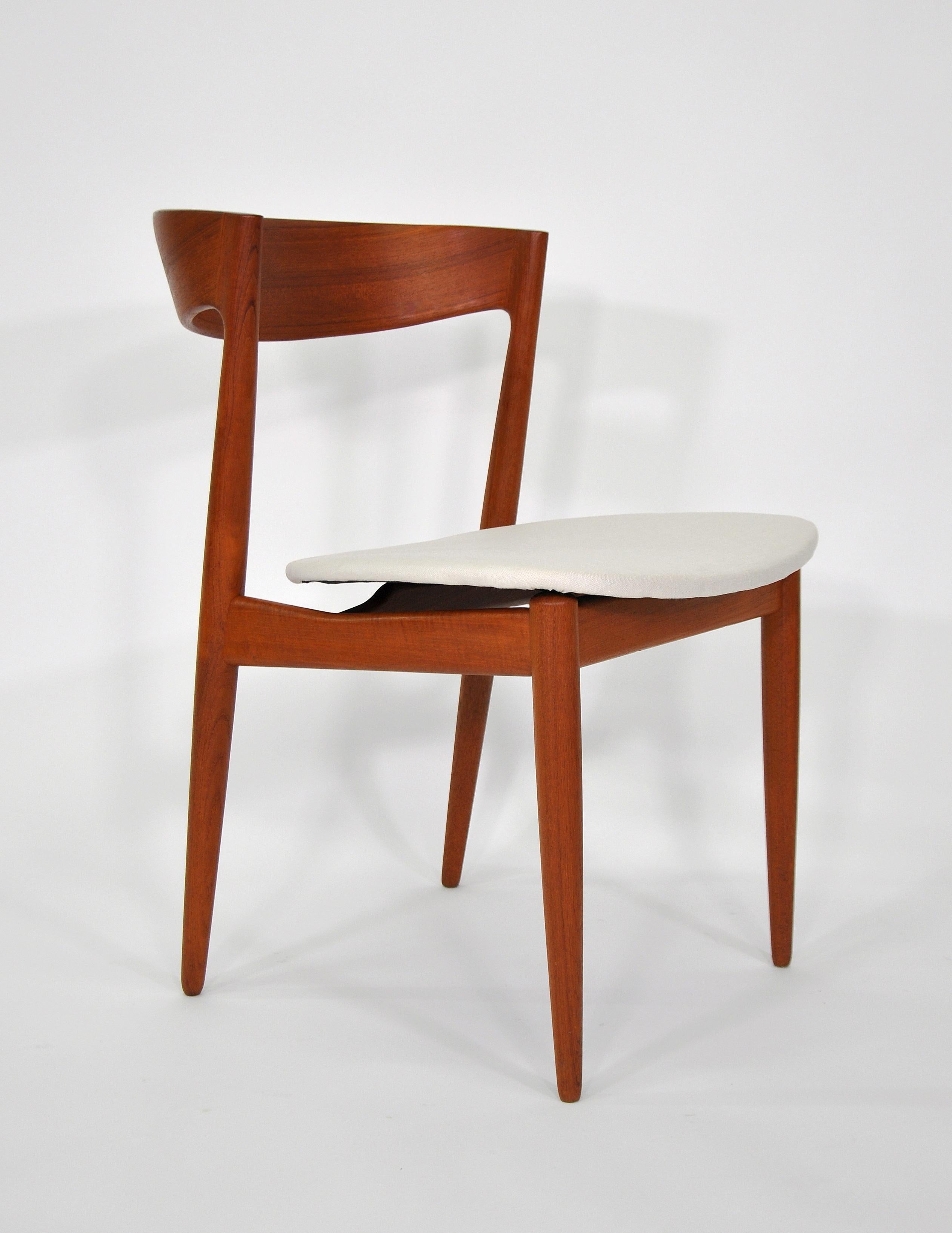 Set of Six H.W. Klein for Bramin Teak Dining Chairs, Denmark, 1960s 5