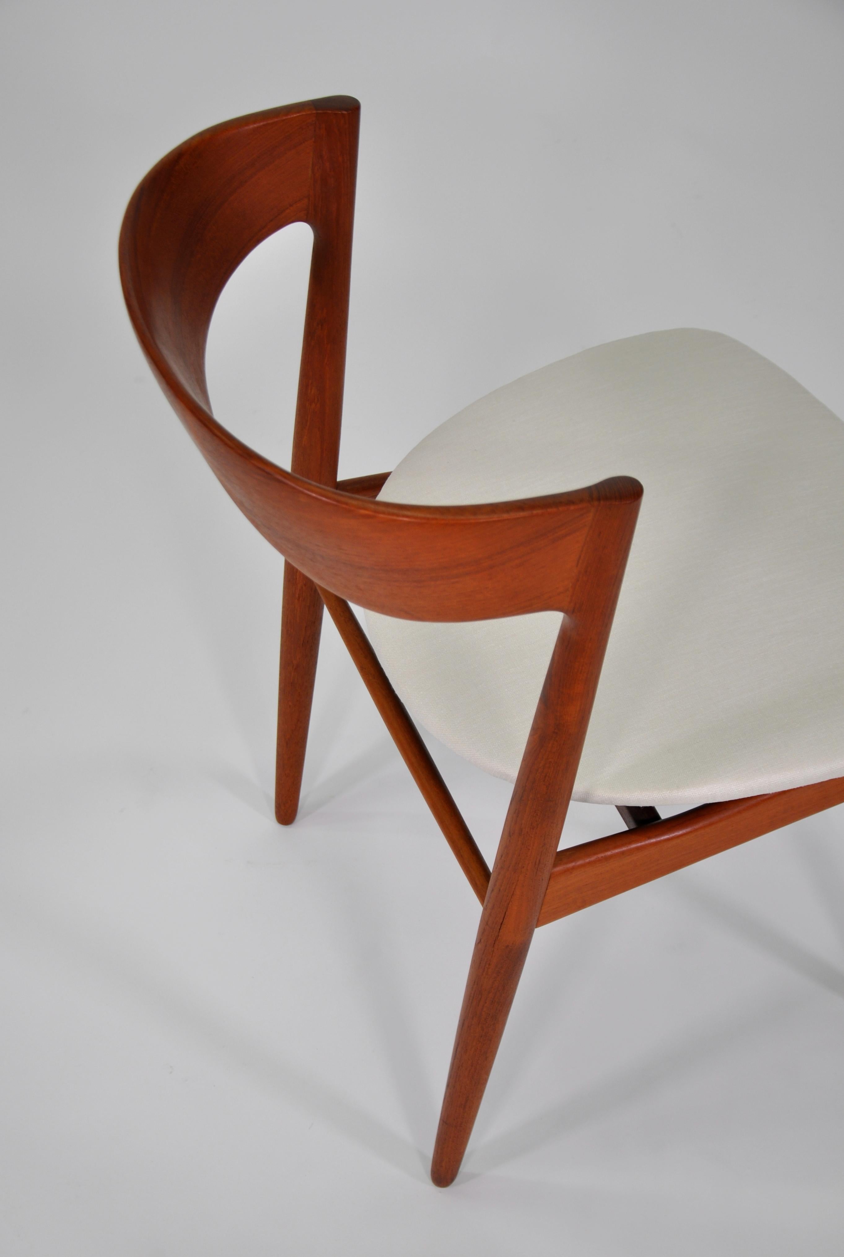 Set of Six H.W. Klein for Bramin Teak Dining Chairs, Denmark, 1960s 7