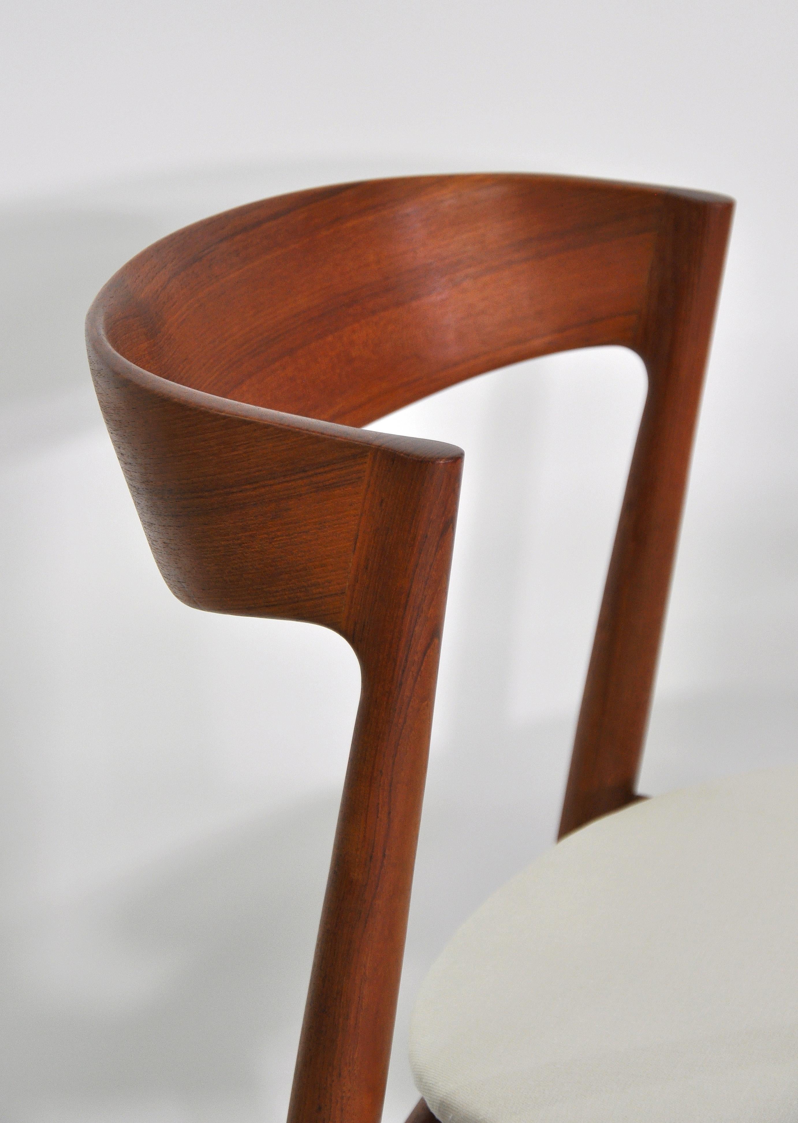 Set of Six H.W. Klein for Bramin Teak Dining Chairs, Denmark, 1960s 9