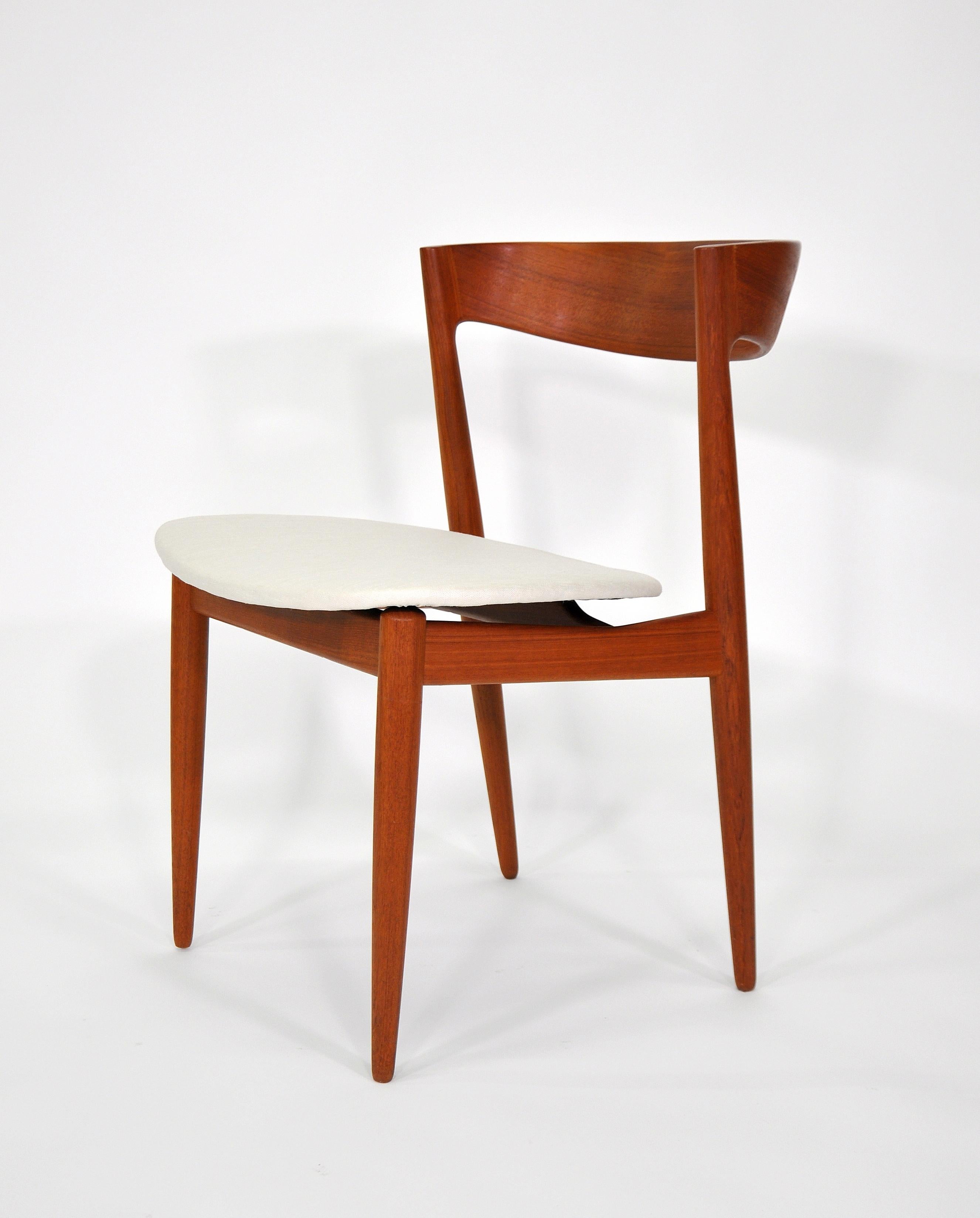 Mid-20th Century Set of Six H.W. Klein for Bramin Teak Dining Chairs, Denmark, 1960s