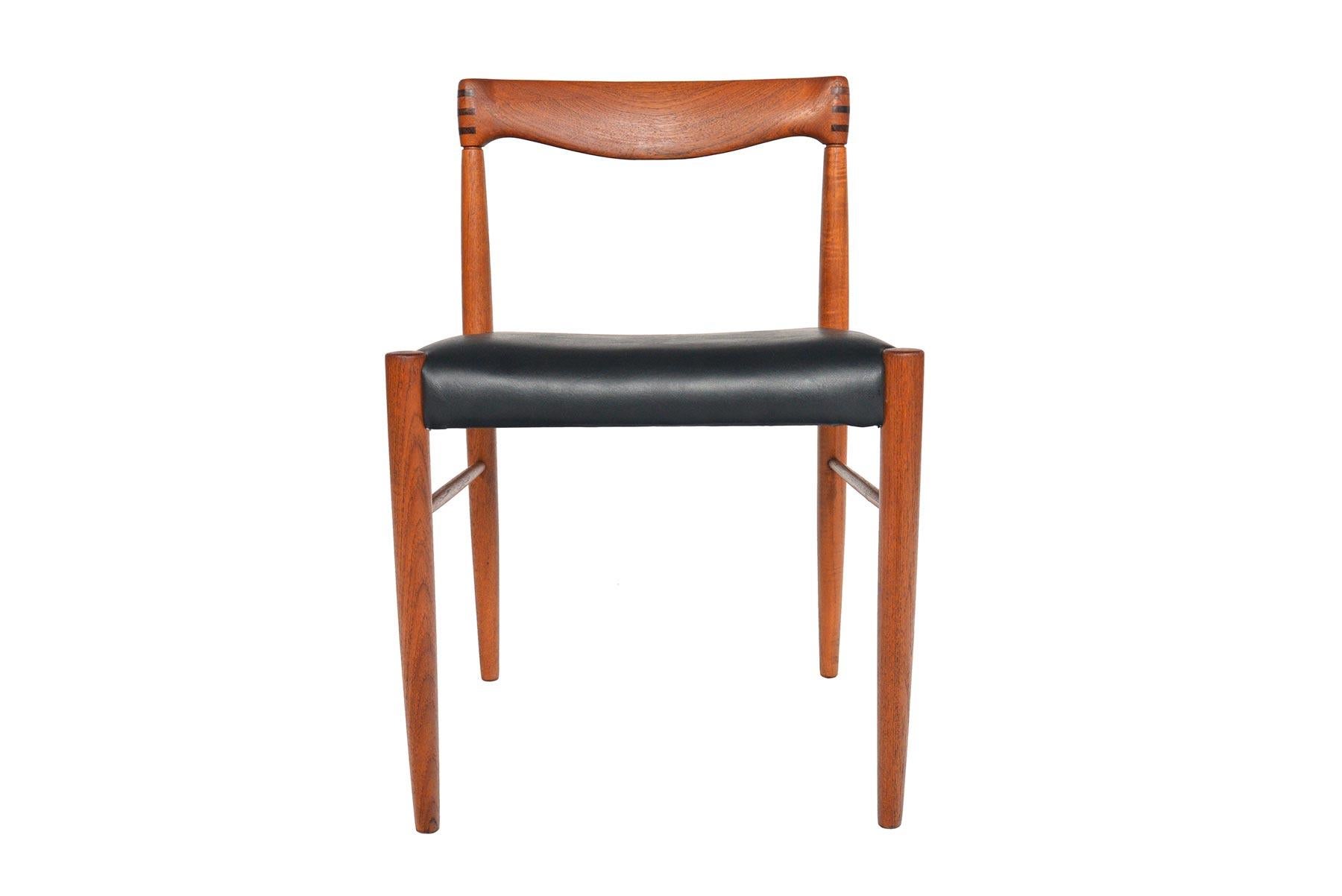 Set of Six H.W. Klein Teak and Rosewood Dining Chairs 7