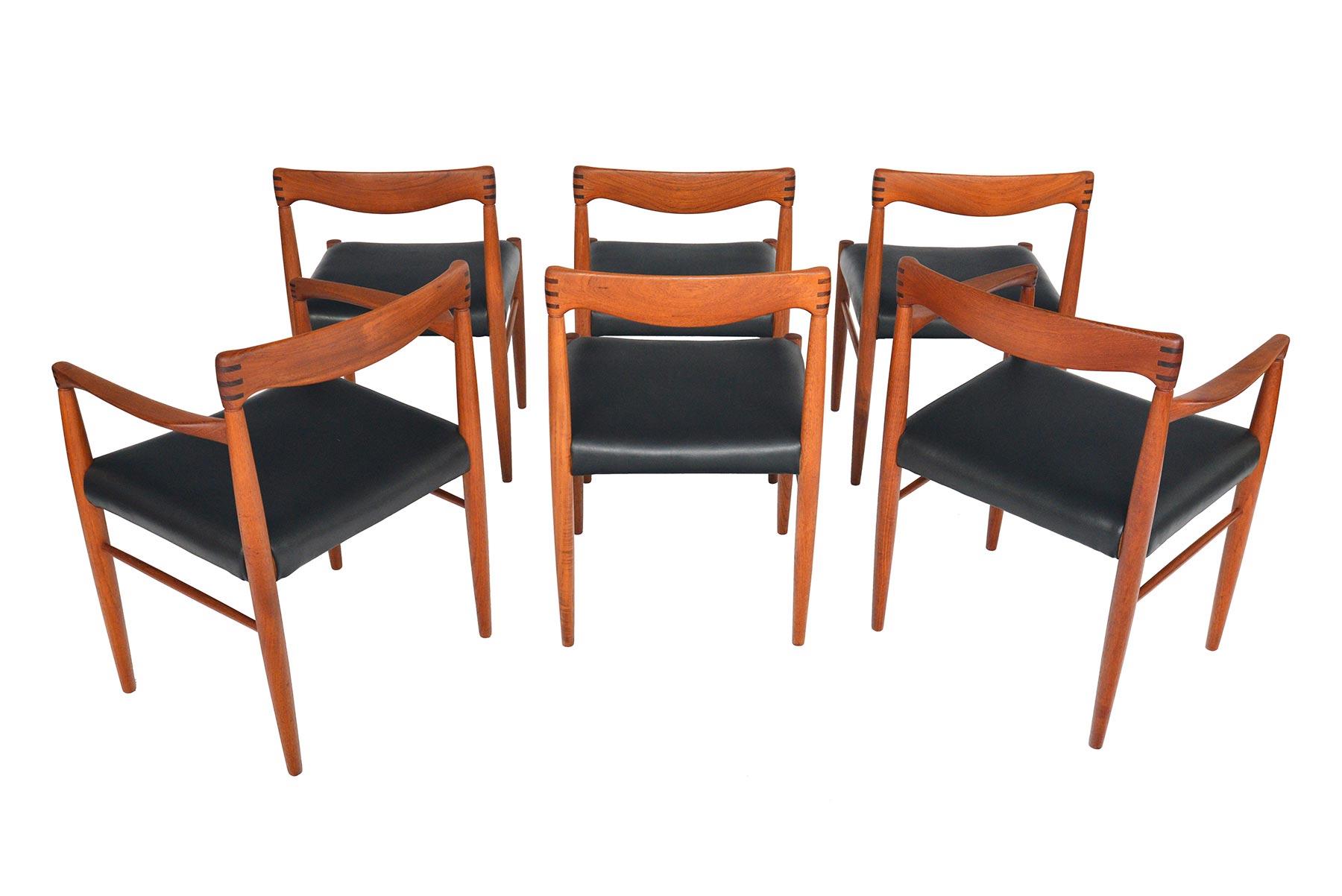 Set of Six H.W. Klein Teak and Rosewood Dining Chairs In Good Condition In Berkeley, CA