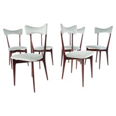 Retro Set of Six Ico and Luisa Parisi Dining Chairs by Ariberto Colombo, 1952