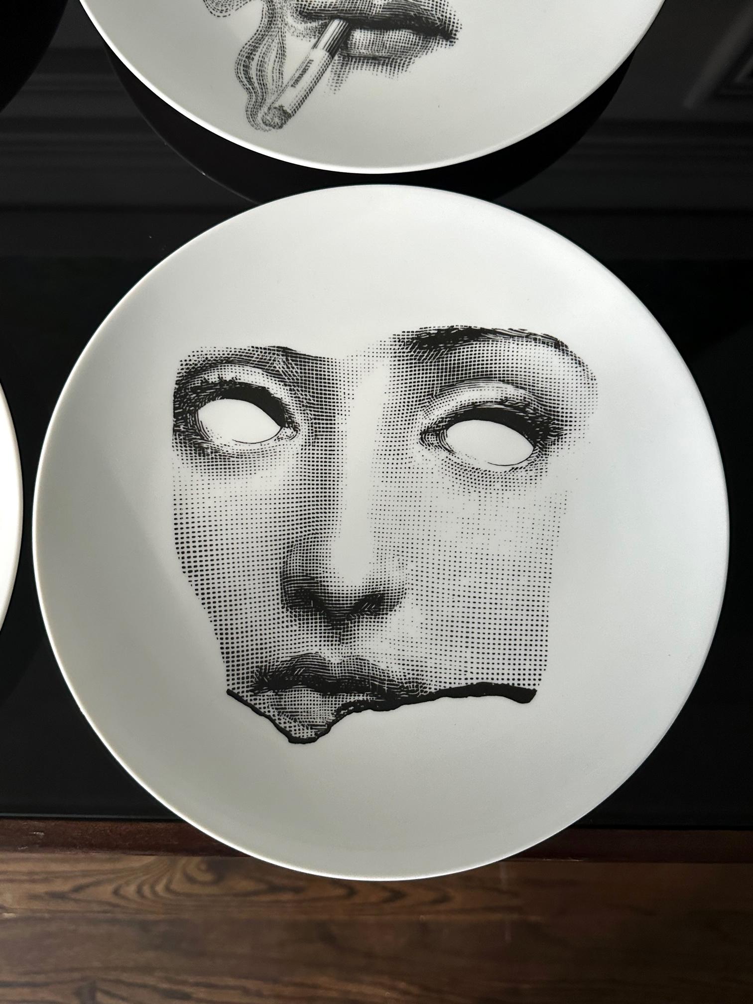Porcelain Set of Six Iconic 