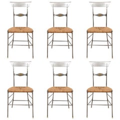 Set of Six Industrial Style "Firenze" Cafe Chairs