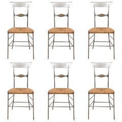 Set of Six Industrial Style "Firenze" Cafe Chairs