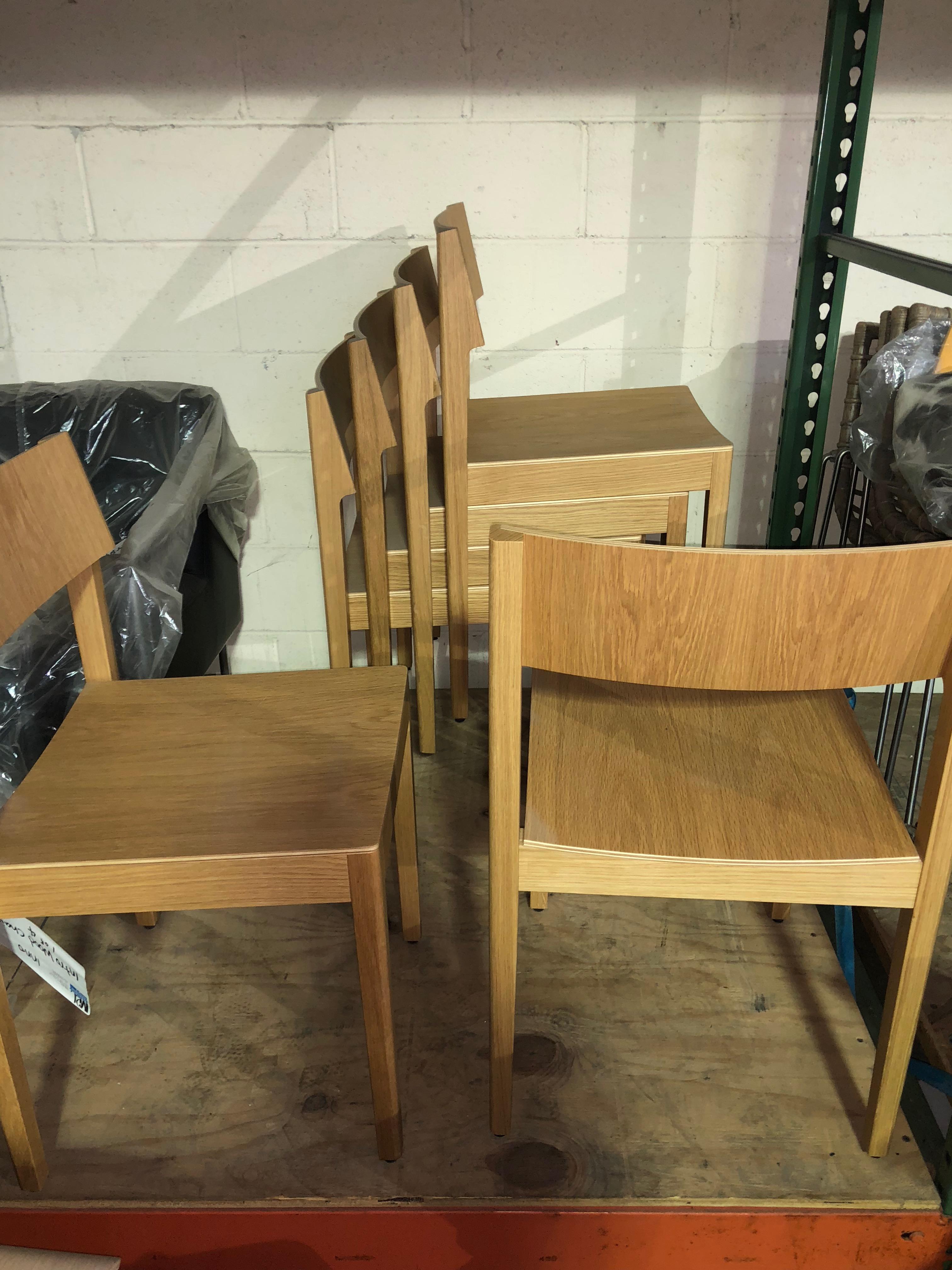 Modern Set of Six Inno Intro Wood Chairs