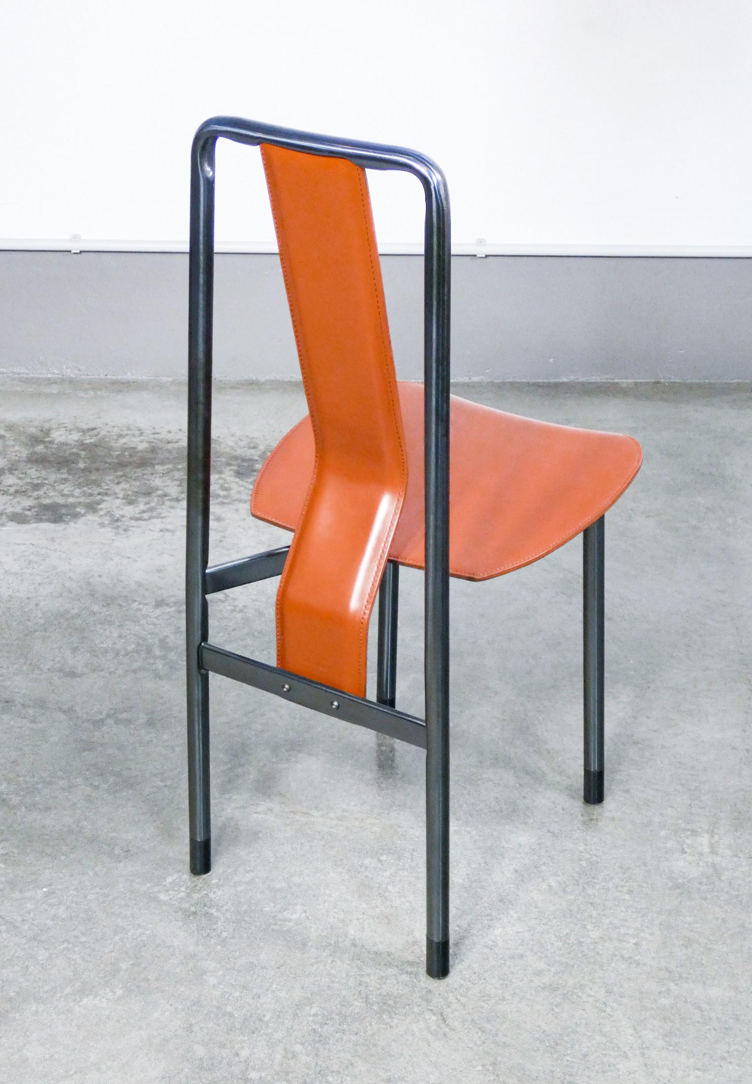 Set of Six Irma Chairs, Designed by Achille Castiglioni for Zanotta. Italy, 1979 4