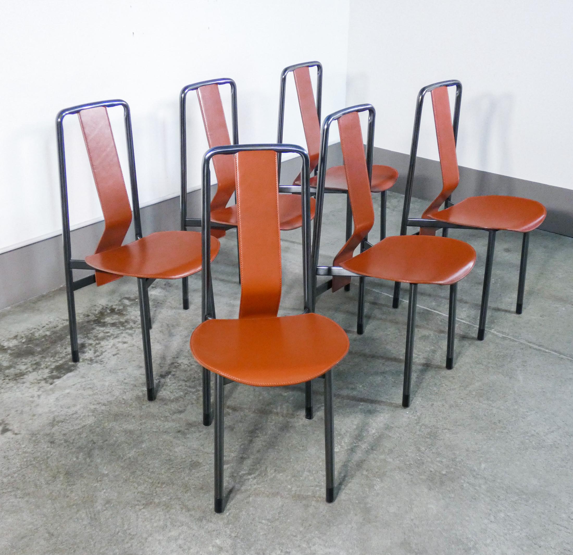 Set of Six Irma Chairs, Designed by Achille Castiglioni for Zanotta. Italy, 1979 In Good Condition In Torino, IT