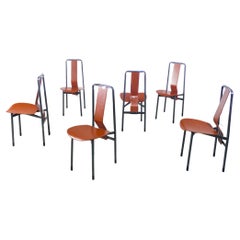 Set of Six Irma Chairs, Designed by Achille Castiglioni for Zanotta. Italy, 1979