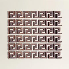 Set of Six Iron Greek Key Fragments