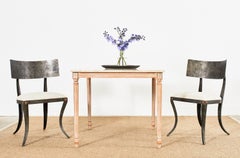 Set of Six Iron Klismos Dining Chairs by Ched Berenguer-Topacio