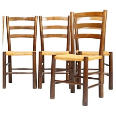 Set of Six Italian Brutalist Chairs