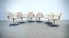 Set of six Italian conference chairs