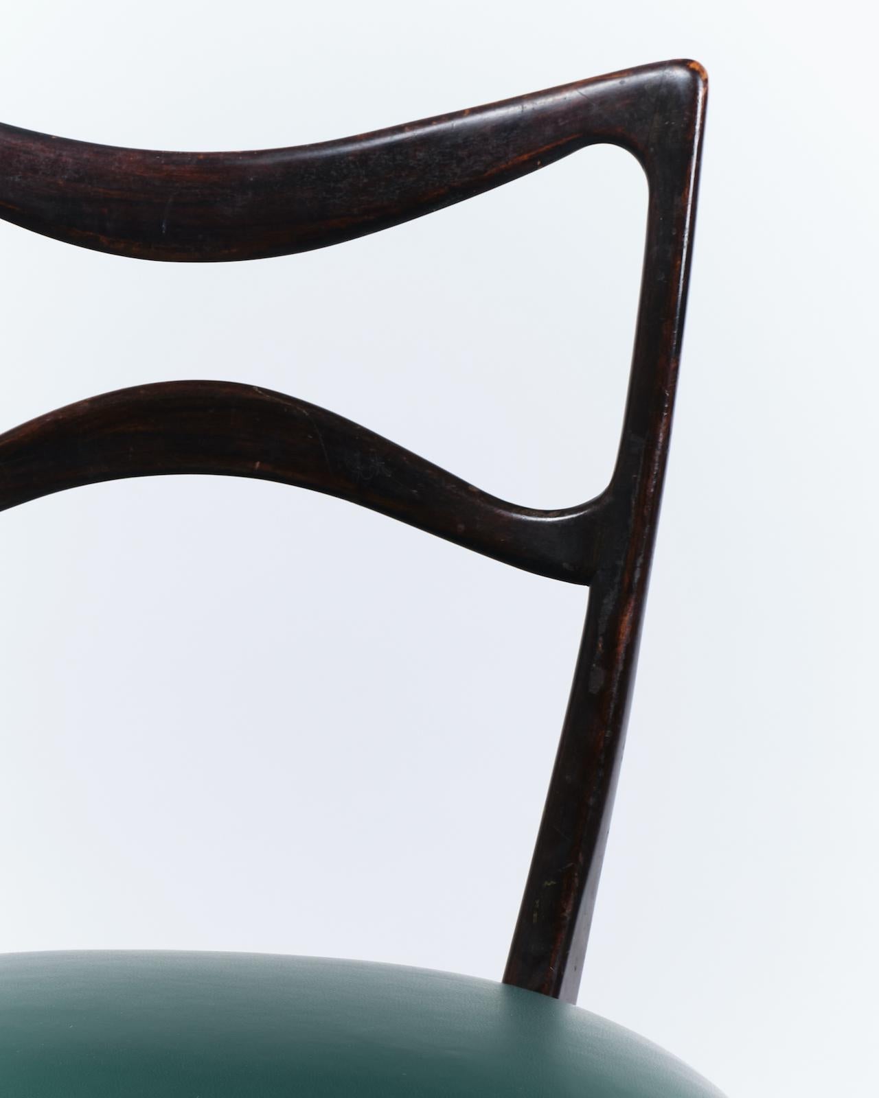 Mid-Century Modern Set of Six Mid-Century Italian Design Chairs, 1950s