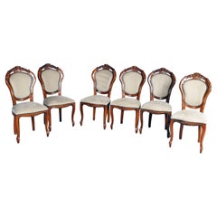 Set of Six Italian Dining Chairs Attributed to Gastone Modenese Mid-20th Century