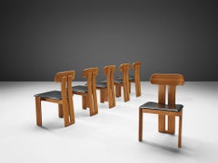 Satz von sechs italienischen Esszimmerstühlen von Sapporo