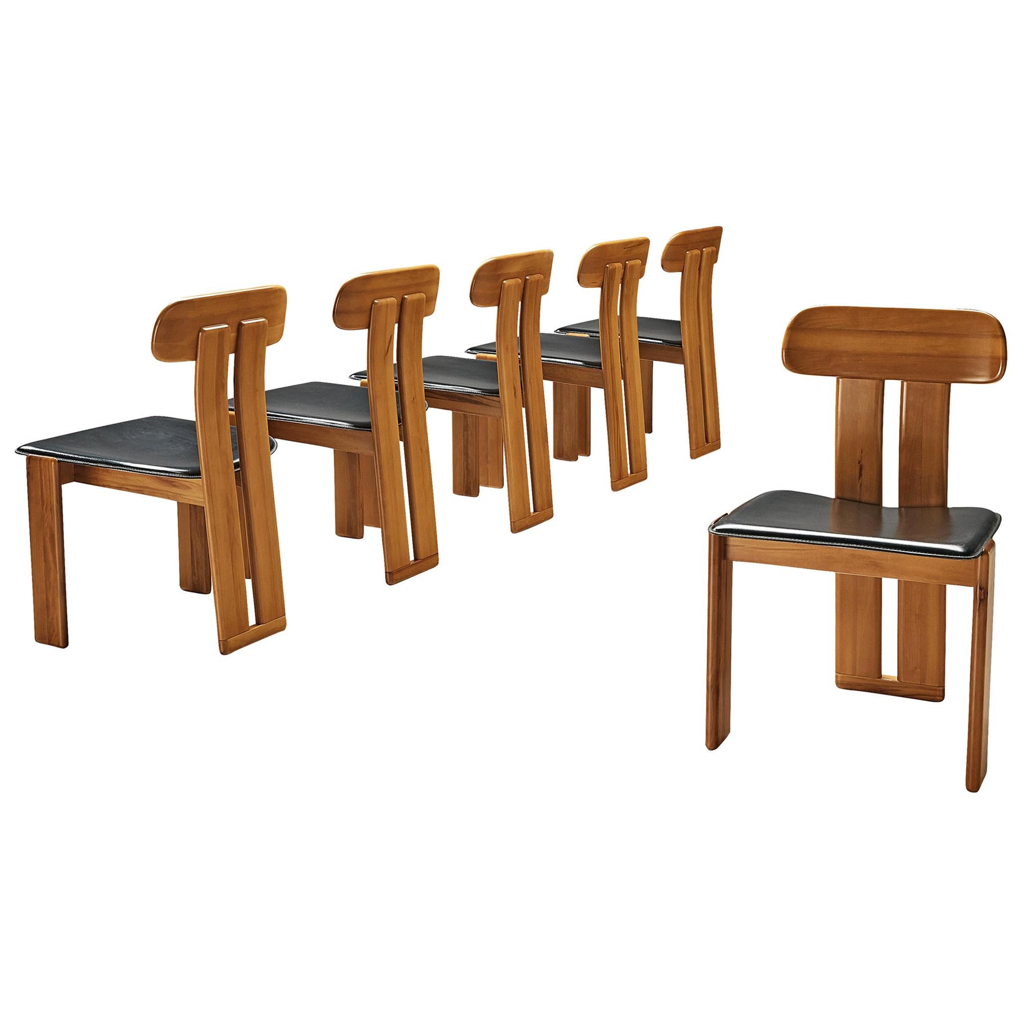Set of Six Italian Dining Chairs by Sapporo