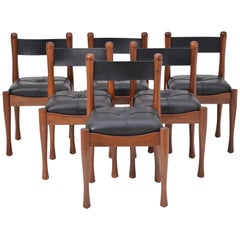 Set of six Italian Mid-Century dining chairs by Silvio Coppola for Bernini