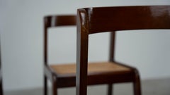 Satz von sechs italienischen Esszimmerstühlen