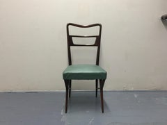 Set of Six Italian Dining Chairs in the Style of Ico Parisi