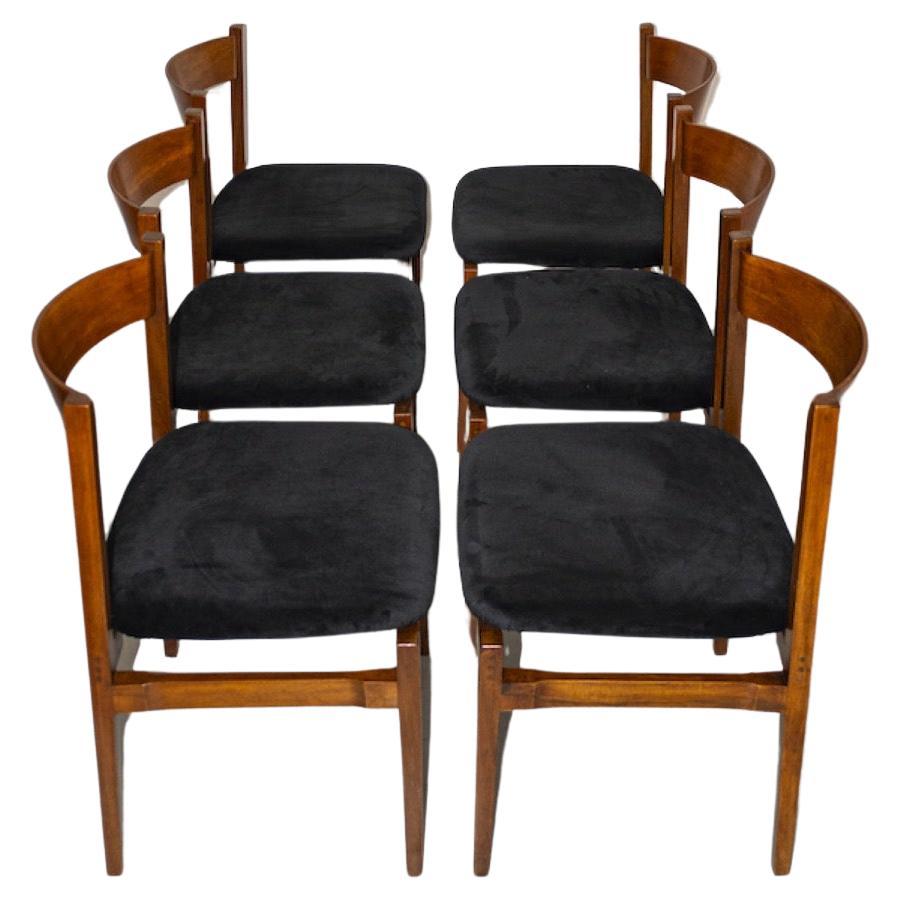 Set of six Italian Mid Century Dining Chairs by Gianfranco Frattini for Cassina