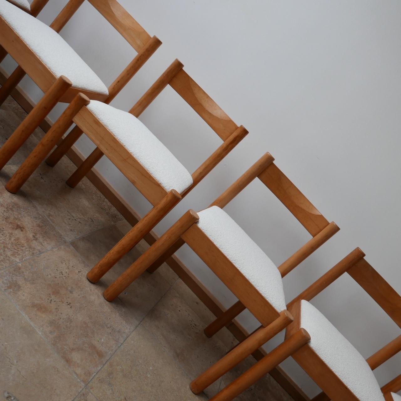 Set of Six Italian Midcentury Dining Chairs by Vico Magisretti 1