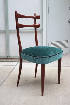 Set of Six Italian Mid-Century Dining Chairs