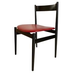 Set of Six Italian Modern Cassina Dining Chairs, Model 107, Gianfranco Frattini