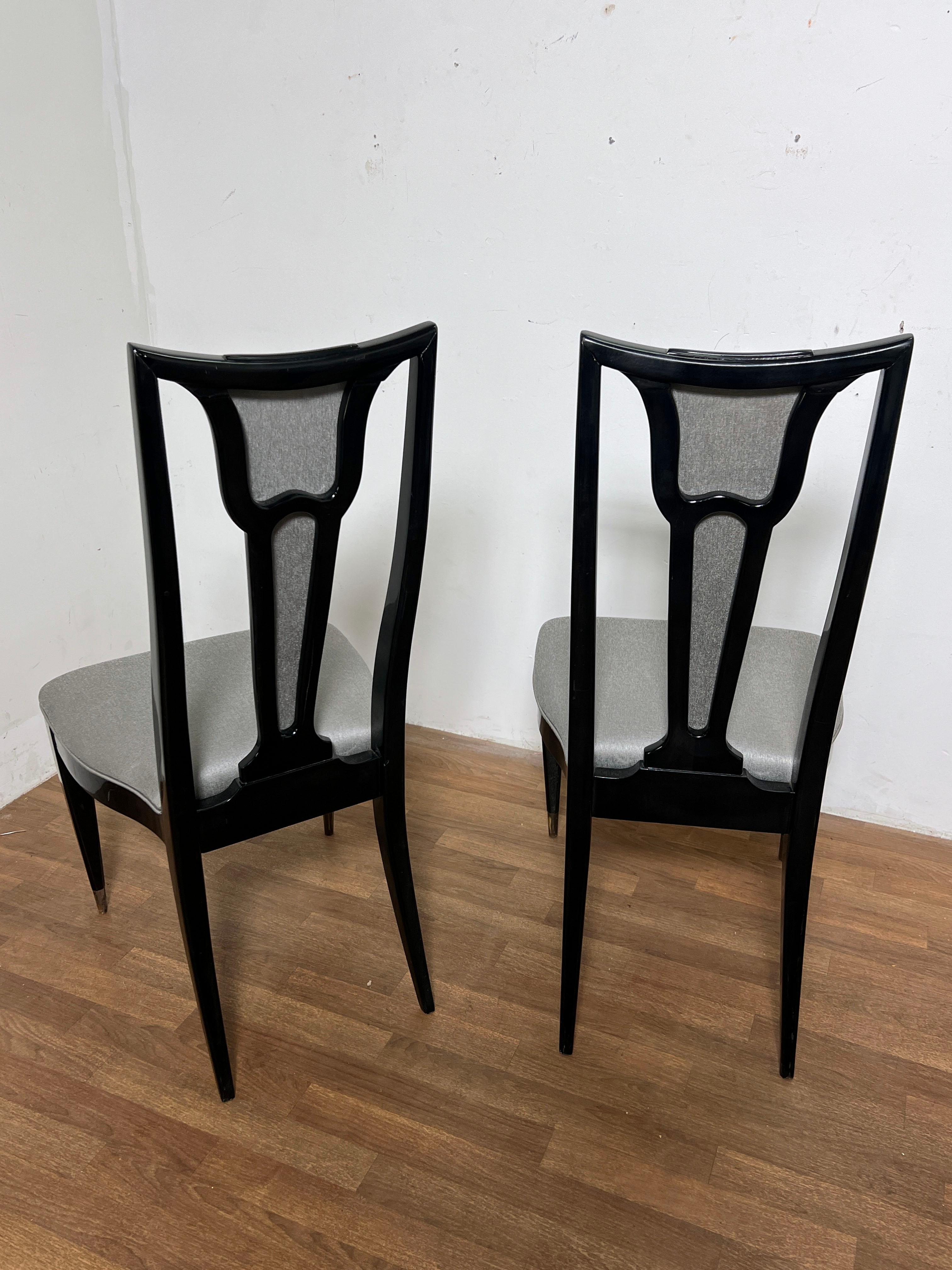 Set of Six Italian Modern Style Dining Chairs from Ryan Korban Interior For Sale 4