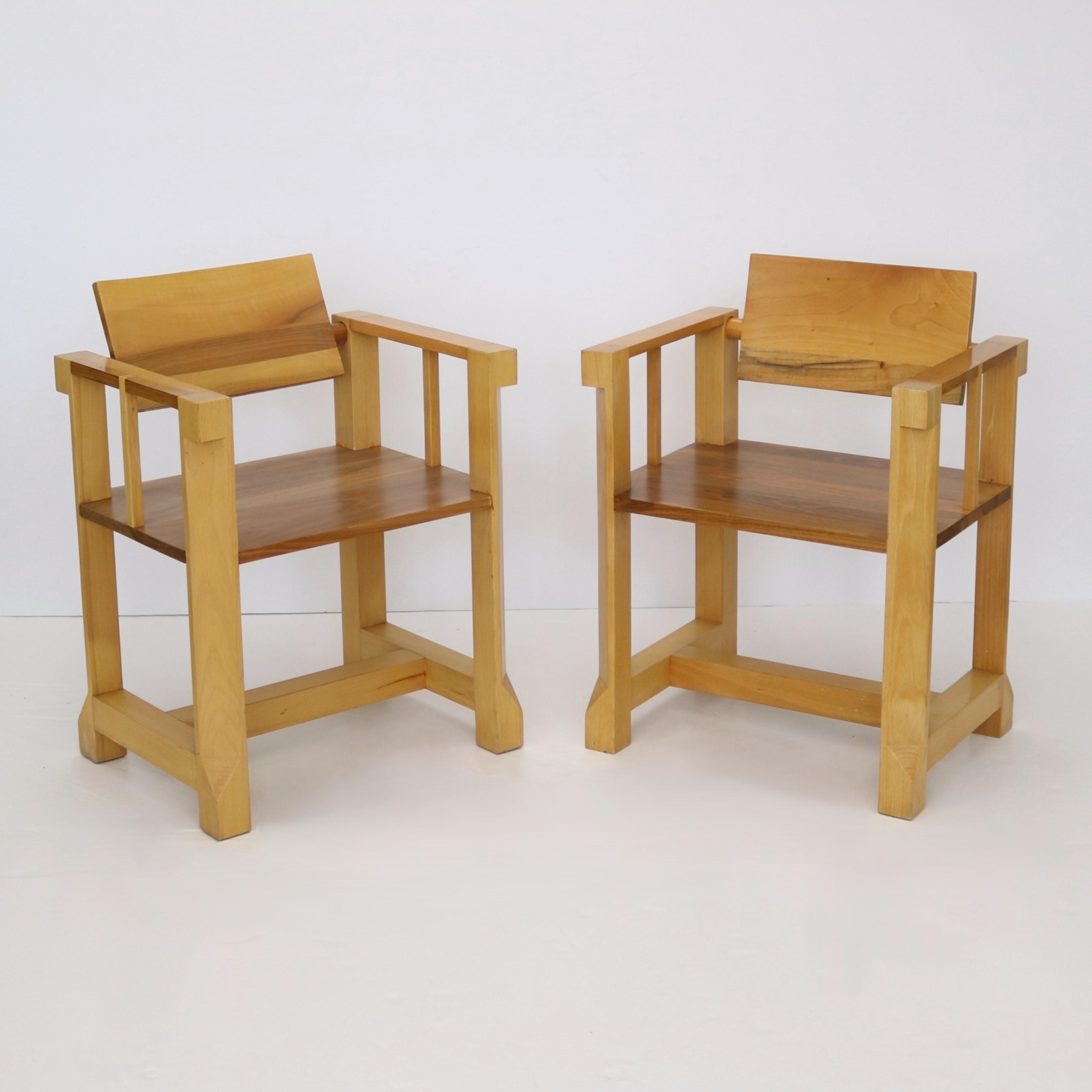 Fin du 20e siècle Ensemble de six fauteuils modernistes italiens en vente