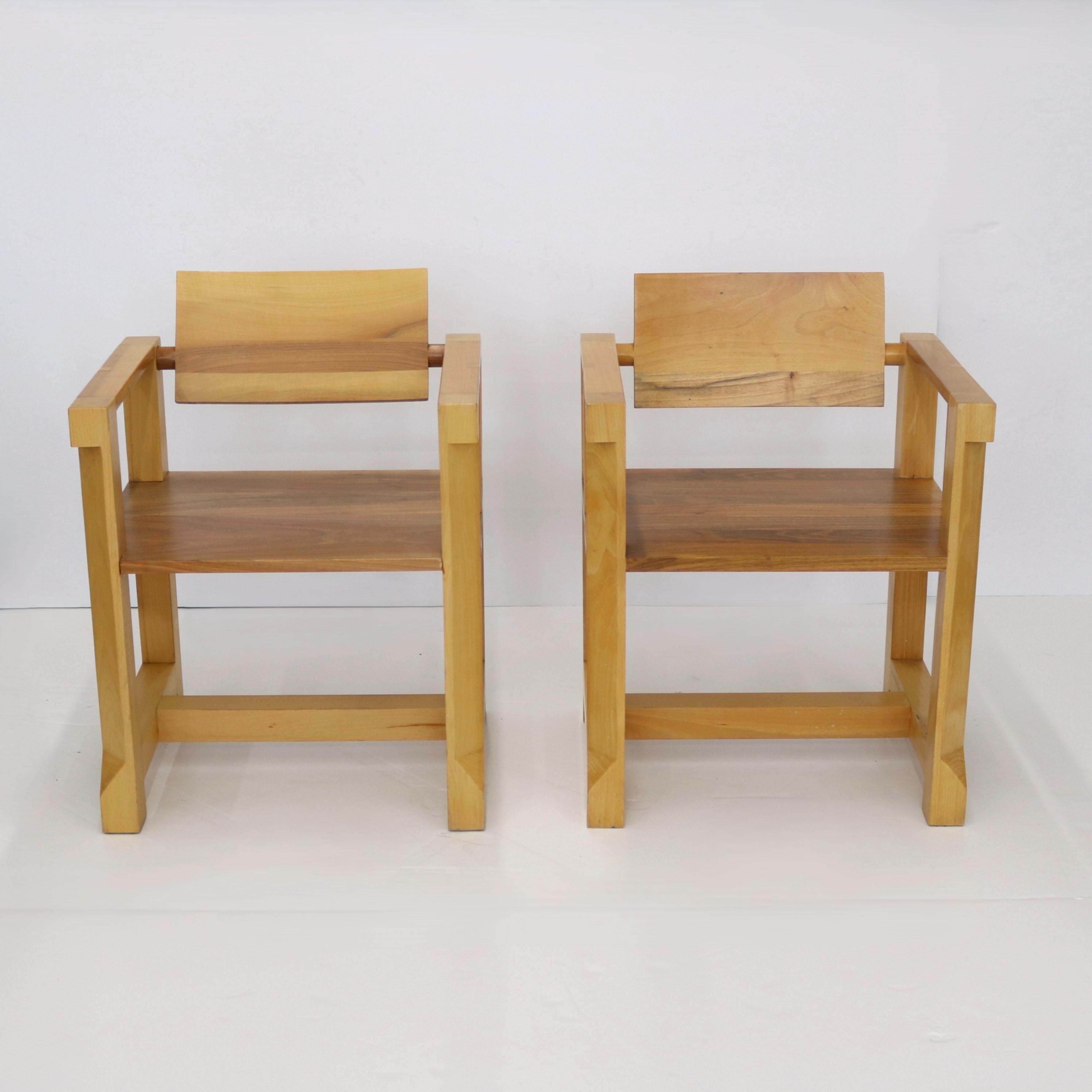 Érable Ensemble de six fauteuils modernistes italiens en vente