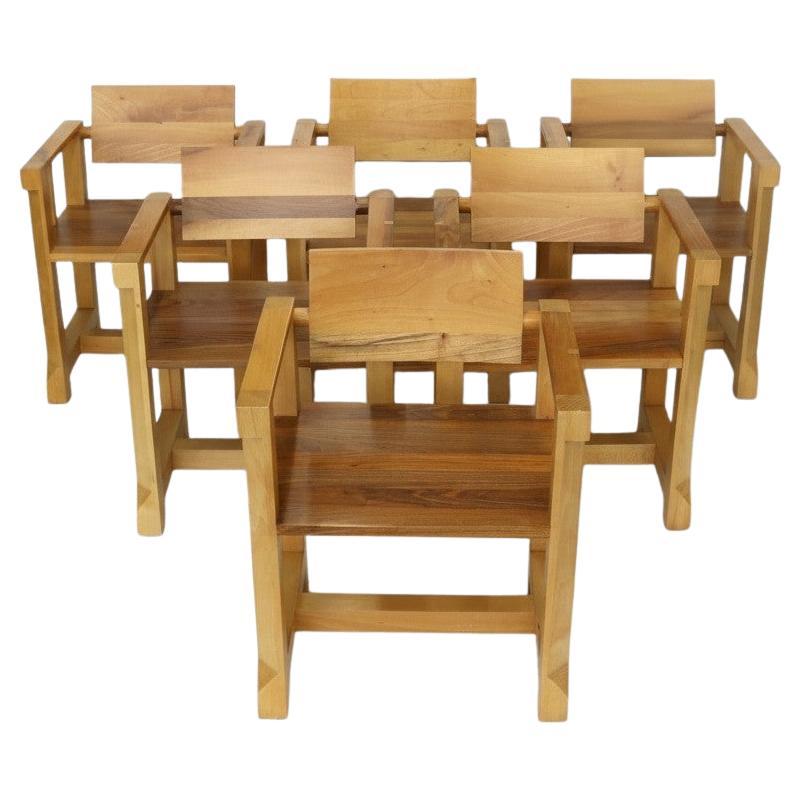 Ensemble de six fauteuils modernistes italiens en vente